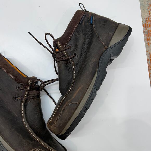 $175 Ariat Edge Moc Waterproof Composite Toe Work Boot Mens 12EE Leather Brown main image 7